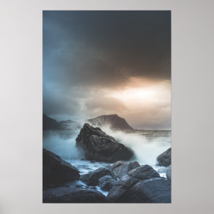 foto van de Noorse Seascape Poster