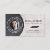  foto van de Notaris Public Loan Signing Agent Visitekaartje (Voorkant)