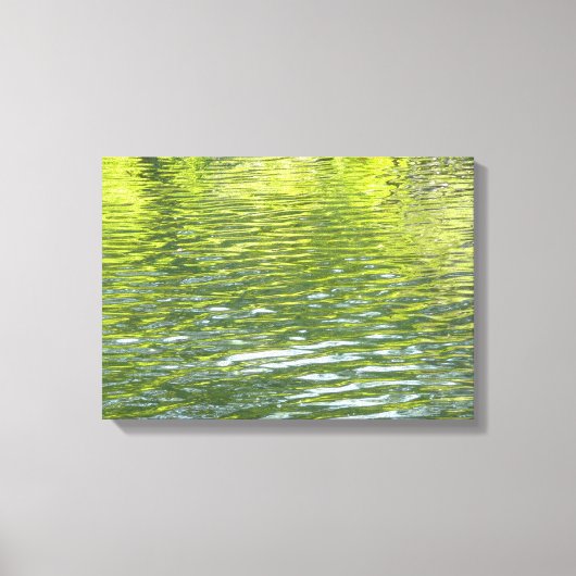 Foto van de Oak Creek Yellow en Green Natuur Canvas Afdruk (Voorkant)