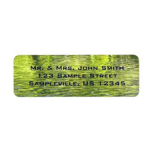 Foto van de Oak Creek Yellow en Green Natuur Etiket (Voorkant)