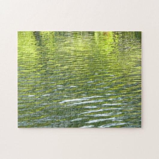 Foto van de Oak Creek Yellow en Green Natuur Legpuzzel (Horizontaal)