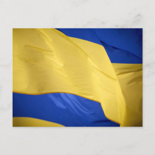 Foto van de Oekraïense vlag Briefkaart