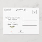 Foto van de Olive Branch Wedding Collectie Aankondigingskaart (Achterkant)