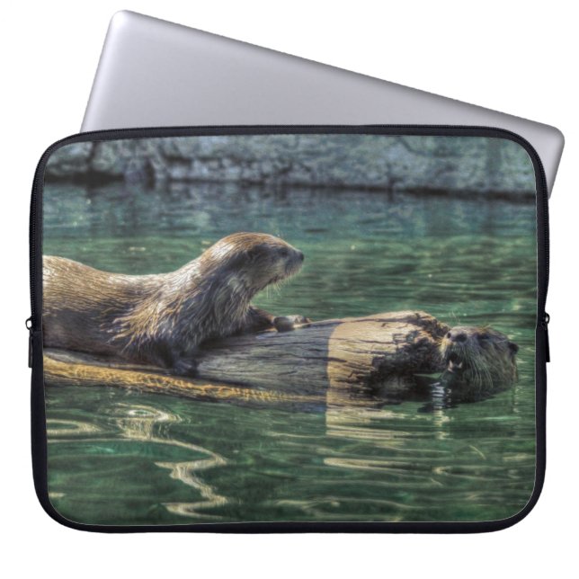 Foto van de Otter Animal-lover van het wild Laptop Sleeve (Voorkant)