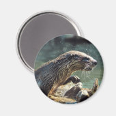 Foto van de Otter Animal-lover van het wild Magneet (Voorkant / Achterkant)