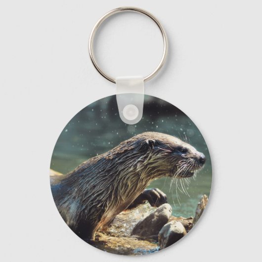 Foto van de Otter Animal-lover van het wild Sleutelhanger (Voorkant)