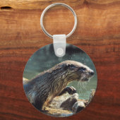 Foto van de Otter Animal-lover van het wild Sleutelhanger (Voorkant)