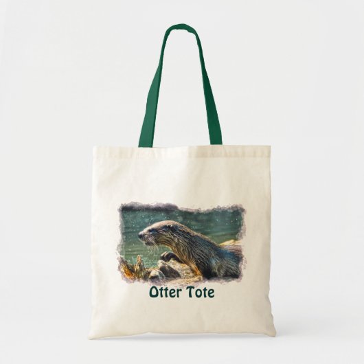 Foto van de Otter Animal-lover van het wild Tote Bag (Voorkant)