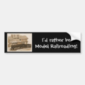 Foto van de oude Fashioned Model Train Bumpersticker (Voorkant)