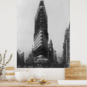 Foto van de oude NYC Flat Iron Building Poster (Keuken)