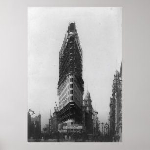 Foto van de oude NYC Flat Iron Building Poster