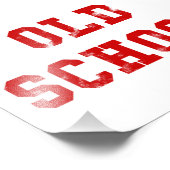 Foto van de oude school | Oldskool Gifts Afdruk (Hoek)