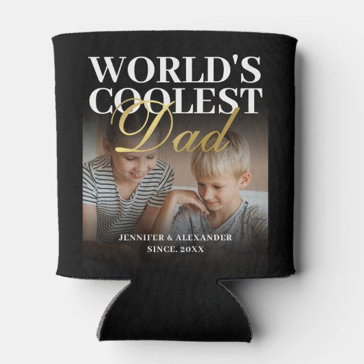 Foto van de oudste vader van de wereld 2 blikjeskoeler (Achterkant)