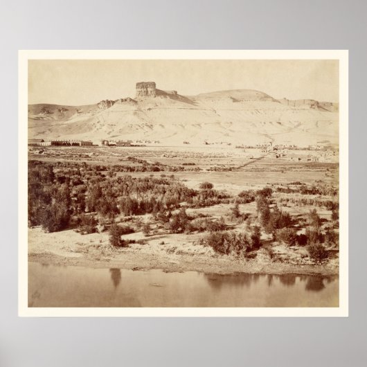 Foto van de Pacific Railroad Green Wyoming Poster (Voorkant)