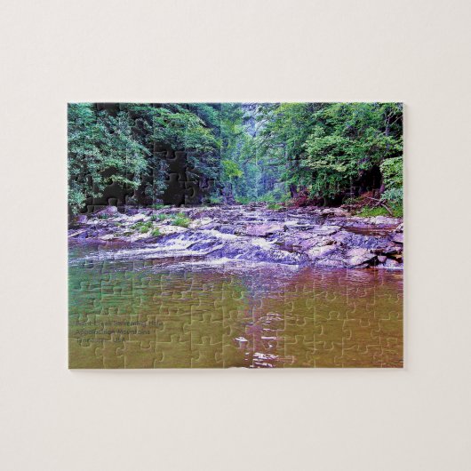 Foto van de Paint Creek Mountain Swimming Hole Legpuzzel (Horizontaal)