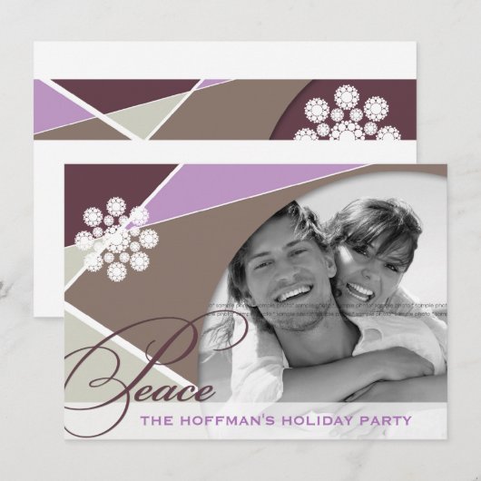 Foto van de Partij van de Vakantie Criss van Kaart (Voorkant / Achterkant)