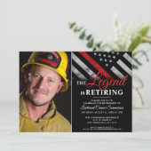 Foto van de pensionering van de brandweer kaart (Staand voorkant)