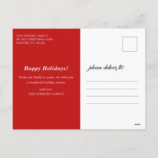 Foto van de pretserie Merry Kerstry Feestdagenkaart (Achterkant)