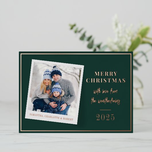 Foto van de pretserie Merry Kerstry Folie Feestdagenkaart (Staand Voorkant)