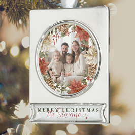 Foto van de pretserie Merry Kerstry Verzilverd Banner Ornament