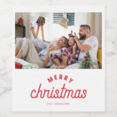 Foto van de pretserie Merry Kerstry Wijn Etiket (Enkel label)