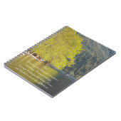 Foto van de reflectie op het meer van Serenity Pra Notitieboek (Linkerzijde)