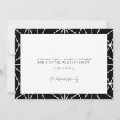 Foto van de Retro  Merry-kerstfamilie Feestdagenkaart (Achterkant)