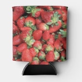 Foto van de Rode Juicy-aardbeien Blikjeskoeler (Voorkant)