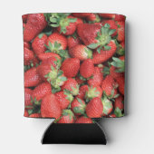 Foto van de Rode Juicy-aardbeien Blikjeskoeler (Achterkant)