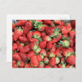 Foto van de Rode Juicy-aardbeien Briefkaart (Voorkant / Achterkant)
