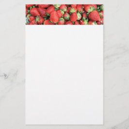 Foto van de Rode Juicy-aardbeien Briefpapier