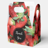 Foto van de Rode Juicy-aardbeien Hartelijk dank Bedankdoosjes (Geopend)