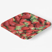 Foto van de Rode Juicy-aardbeien Papieren Bordje (Gebogen)