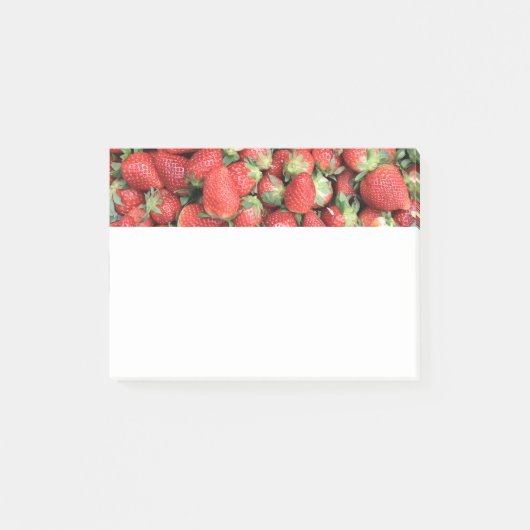 Foto van de Rode Juicy-aardbeien Post-it® Notes (Voorkant)
