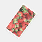 Foto van de Rode Juicy-aardbeien Servet (Hoek)