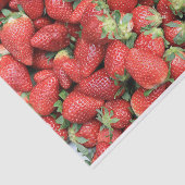 Foto van de Rode Juicy-aardbeien Tissuepapier (Detail)