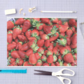 Foto van de Rode Juicy-aardbeien Tissuepapier (Craft)