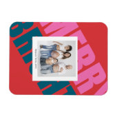 Foto van de roodbruine kerst magneet (Horizontaal)