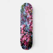 Foto van de roze bloeiende hondhout persoonlijk skateboard (Voorkant)