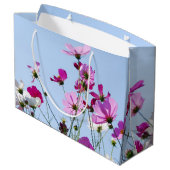 Foto van de roze en de Paarse  Bloem Groot Cadeauzakje (Achterkant Gekanteld)