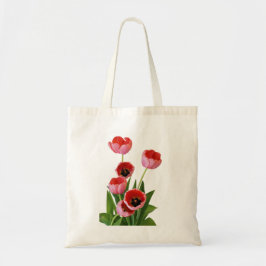 Foto van de roze lentulp Bouquet Tote Bag