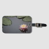 Foto van de roze waterLily Bagagelabel (Voorkant (horizontaal))