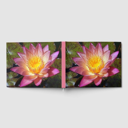 Foto van de roze waterLily Gastenboek (Volledig)