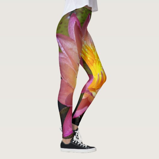 Foto van de roze waterLily Leggings (Rechts)