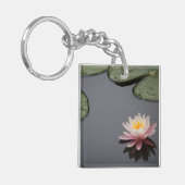 Foto van de roze waterLily Sleutelhanger (Voorkant Links)