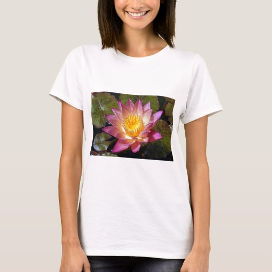 Foto van de roze waterLily T-shirt (Voorkant)
