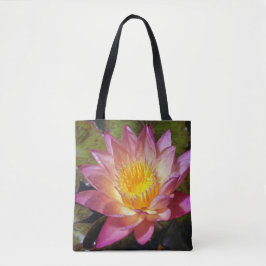 Foto van de roze waterLily Tote Bag