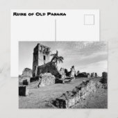  foto van de ruïnes van Old Panama Briefkaart (Voorkant / Achterkant)