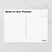  foto van de ruïnes van Old Panama Briefkaart (Achterkant)