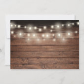 Foto van de Rustic String Lights eerste Heilige Co Bedankkaart (Achterkant)